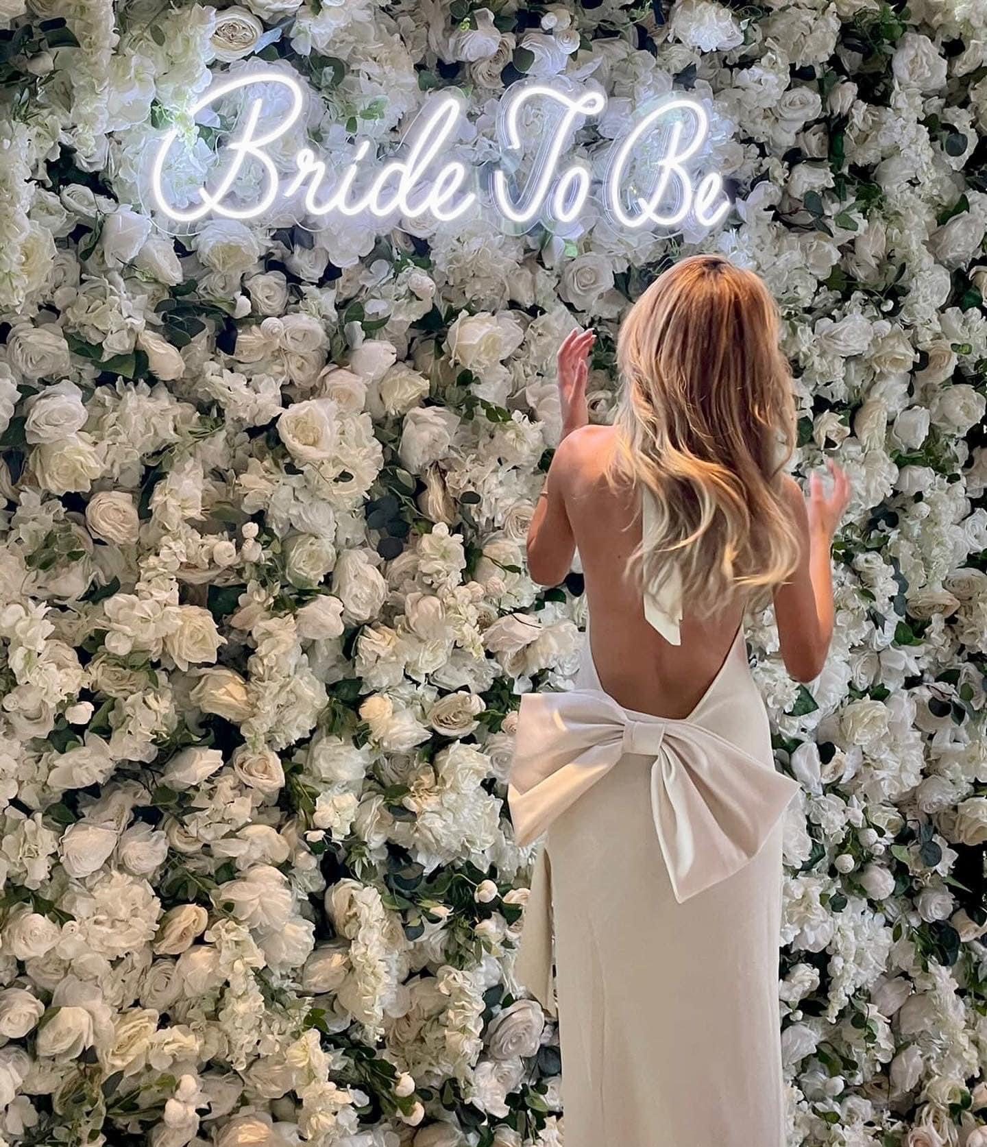 White rose flower wall backdrop