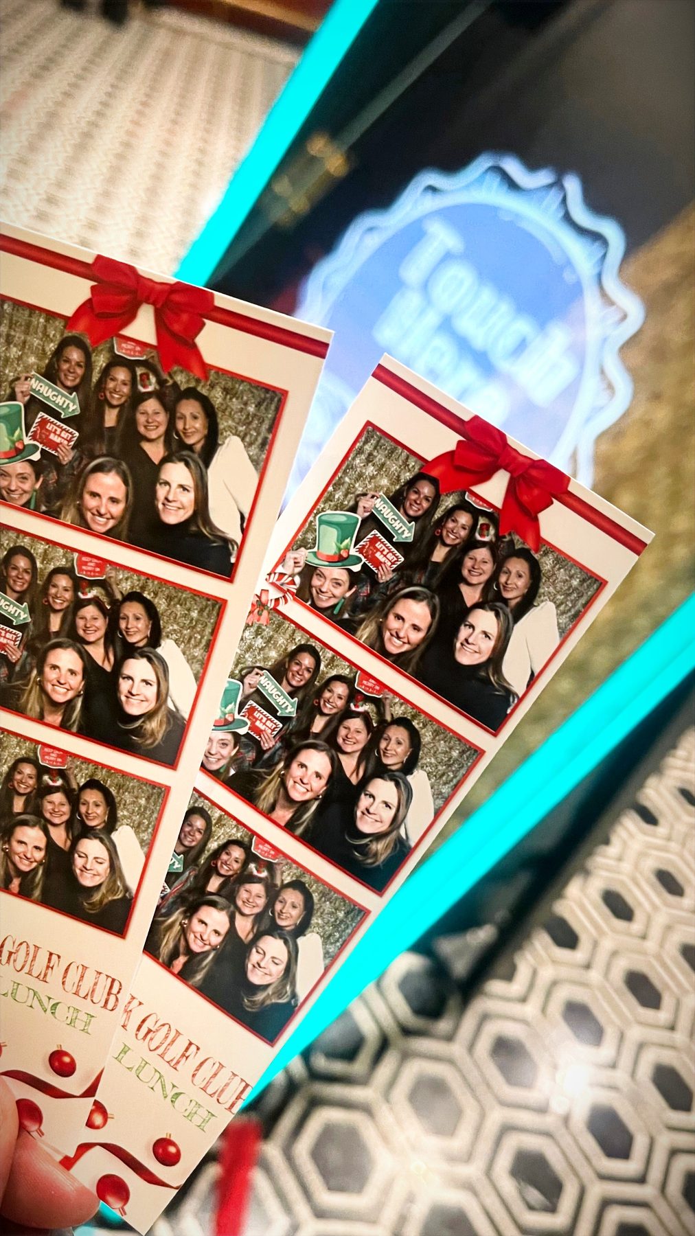 Mirror photo booth prints